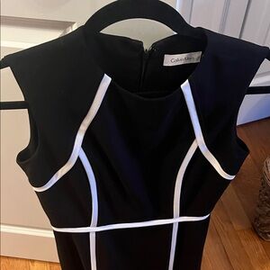 Calvin Klein Black and White Women's Dress